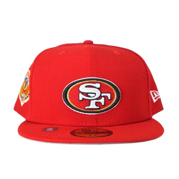 New Era San Francisco 49ers 59FIFTY Fitted Hat Pro Bowl Side Patch Size 7 7/8 - Picture 2 of 5